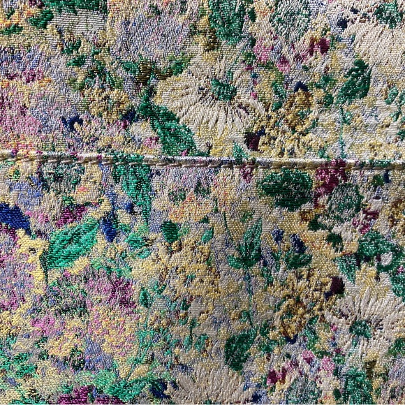 Sezane Le Sept Tote Bag - green flower florals - Picture 4 of 5